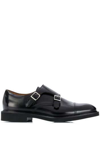 tonal toecap monk shoes