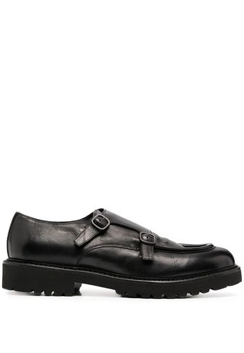 double buckle monk shoes