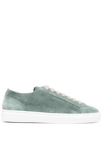 Doucal's smooth lace-up sneakers - Verde