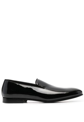 Doucal's patent leather loafers - Nero