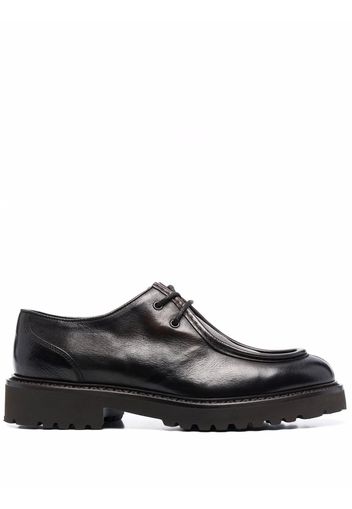 Doucal's leather lace-up shoes - Marrone