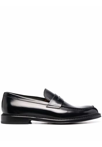 Doucal's horsebit-detail slip-on loafers - Nero