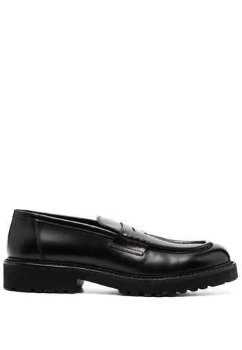 Doucal's leather penny loafers - Nero