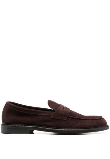 Doucal's suede penny-slot loafers - Marrone