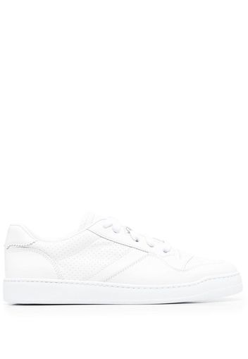 Doucal's calf-leather low-top sneakers - Bianco