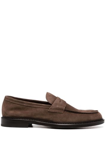 Doucal's classic suede loafers - Marrone