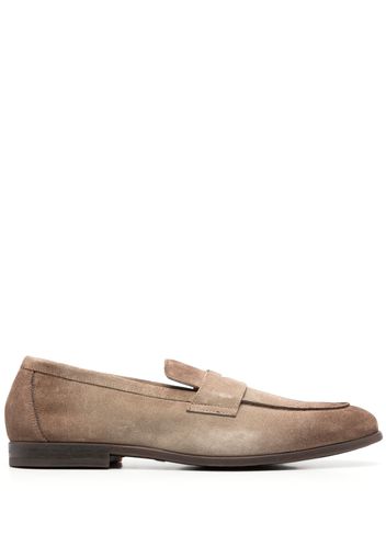 Doucal's ombré-effect suede penny loafers - Toni neutri