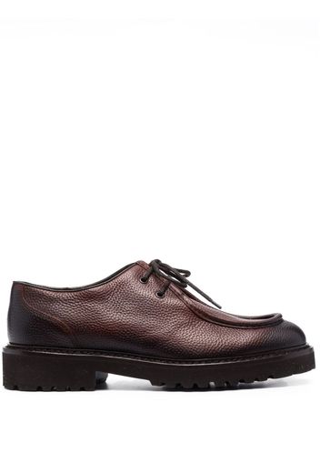 Doucal's 50mm gradient leather derby shoes - Marrone