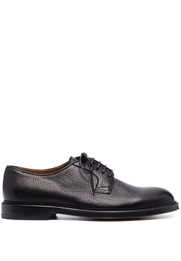 Doucal's pebbled-leather derby shoes - Nero