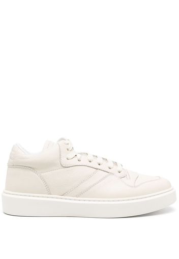 Doucal's high-top leather sneakers - Toni neutri