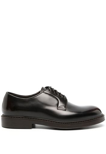 Doucal's lace-up leather derby shoes - Marrone
