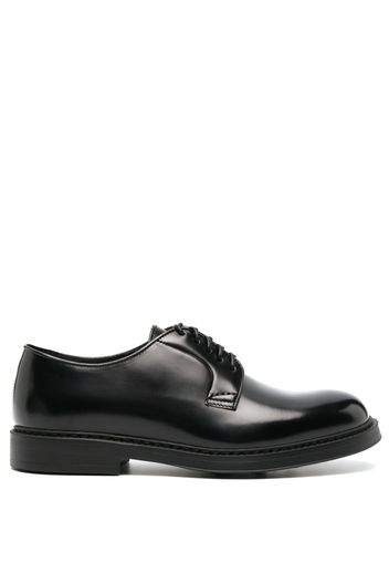 Doucal's leather lace-up Derby shoes - Nero