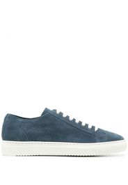 Doucal's two-tone low-top suede sneakers - Blu