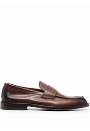 Doucal's distressed loafers - Marrone