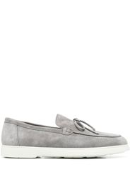 Doucal's lace-up suede loafers - Grigio