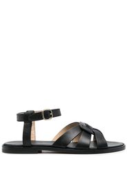 Doucal's buckle leather sandals - Nero