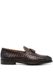 Doucal's woven leather loafers - Marrone