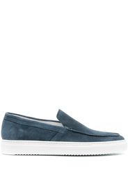 Doucal's suede slip-on loafers - Blu
