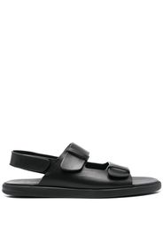 Doucal's open-toe leather sandals - Nero