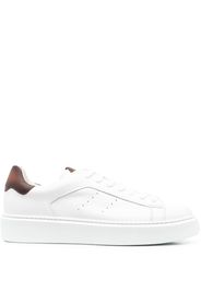 Doucal's calf -leather low-lop sneakers - Bianco