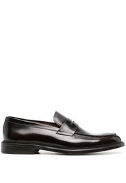 Doucal's flat leather loafers - Marrone