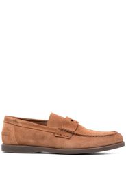 Doucal's suede penny-slot loafers - Marrone