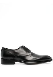 Doucal's polished-finish leather derby shoes - Nero