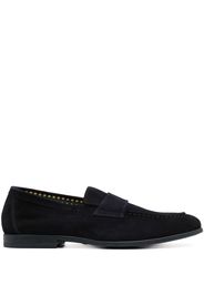 Doucal's Penny tonal-stitching suede loafers - Blu