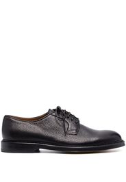 Doucal's pebbled-leather derby shoes - Nero