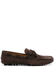 Doucal's suede boat shoes - Marrone