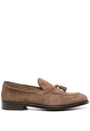 Doucal's tassel-detail suede loafers - Marrone