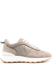 Doucal's lace-up suede sneakers - Grigio
