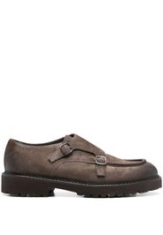 Doucal's suede monk shoes - Marrone