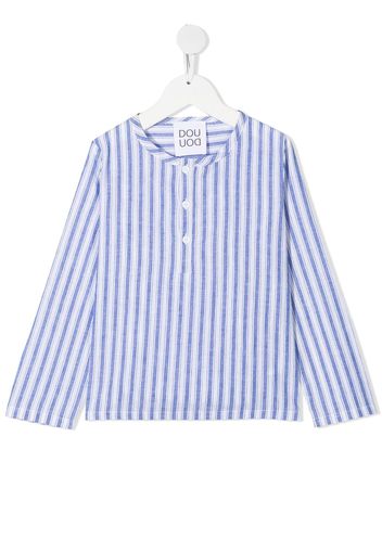 Douuod Kids Camicia a righe - Blu