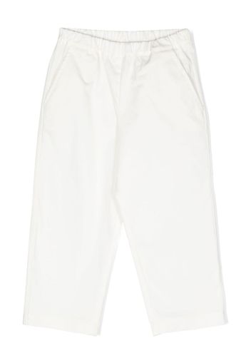 Douuod Kids elasticated straight trousers - Bianco