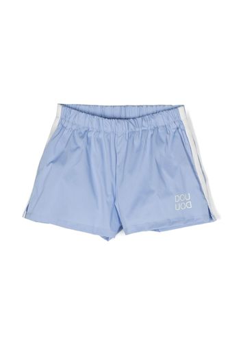 Douuod Kids logo-print swim shorts - Blu