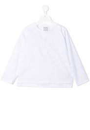 Douuod Kids round neck long-sleeved sweatshirt - Bianco