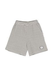 Douuod Kids horizontal stripe-print shorts - Toni neutri