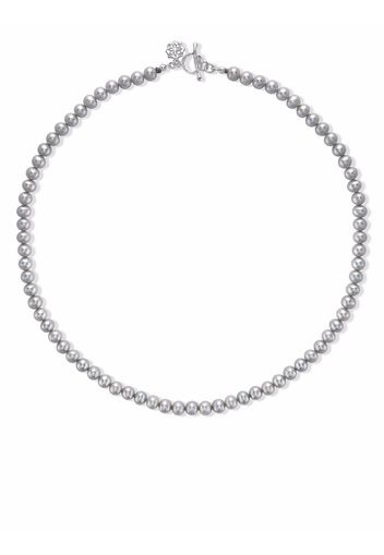 DOWER AND HALL pearl-detail necklace - Argento