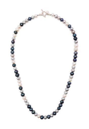 DOWER AND HALL Story freshwater-peark necklace - Blu