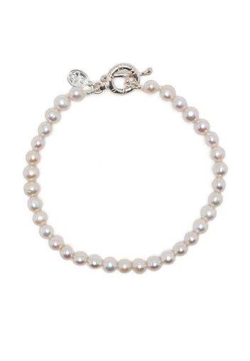 DOWER AND HALL Bracciale con barra a T - Bianco