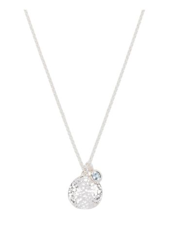 DOWER AND HALL topaz-embellished pendant necklace - Argento