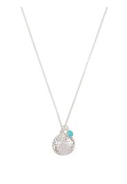 DOWER AND HALL turquoise-embellished pendant necklace - Argento