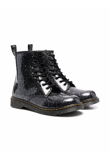 Dr. Martens Kids Stivali con glitter - Nero