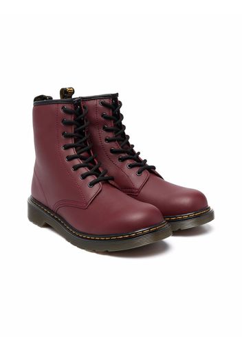 Dr. Martens Kids TEEN classic lace-up boots - Rosso