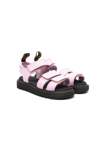 Dr. Martens Kids touch-strap leather sandals - Rosa