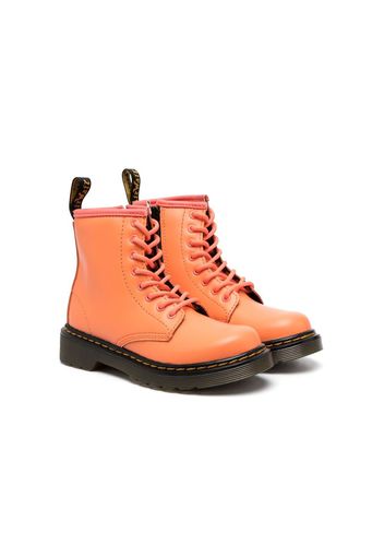 Dr. Martens Kids 1460 leather lace-up boots - Arancione