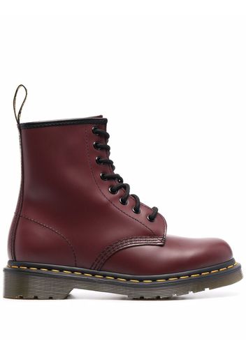 Dr. Martens lace-up leather boots - Rosso