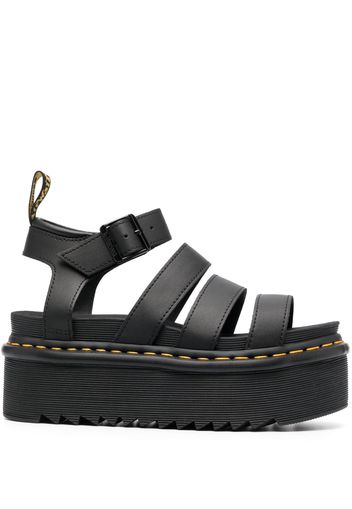 Dr. Martens buckled 70mm flatform sandals - Nero