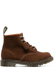 Dr. lacquer martens lace-up boots - Marrone